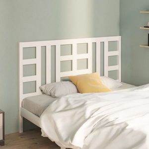 vidaXL Tăblie de pat, alb, 166x4x100 cm, lemn masiv de pin imagine