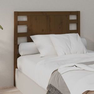 vidaXL Tăblie de pat, maro miere, 96x4x100 cm, lemn masiv de pin imagine
