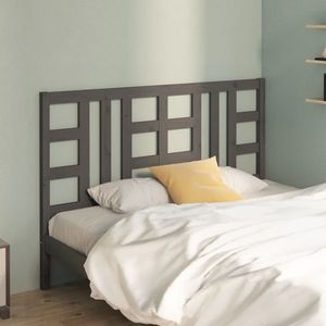 vidaXL Tăblie de pat, gri, 166x4x100 cm, lemn masiv de pin imagine