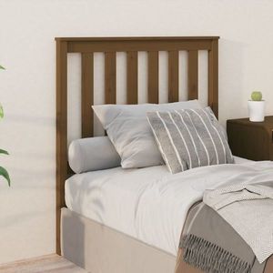 vidaXL Tăblie de pat, maro miere, 96x6x101 cm, lemn masiv de pin imagine