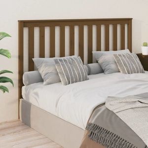 vidaXL Tăblie de pat, maro miere, 166x6x101 cm, lemn masiv de pin imagine