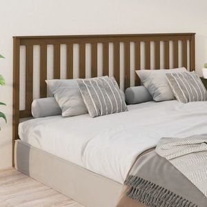 vidaXL Tăblie de pat, maro miere, 206x6x101 cm, lemn masiv de pin imagine