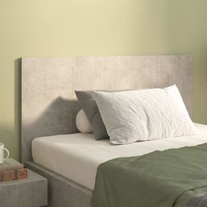 vidaXL Tăblie de pat, gri beton, 120x1, 5x80 cm, lemn prelucrat imagine