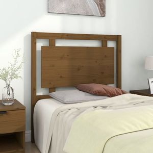vidaXL Tăblie de pat, maro miere, 95, 5x4x100 cm, lemn masiv de pin imagine