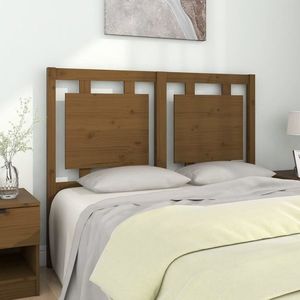 vidaXL Tăblie de pat, maro miere, 125, 5x4x100 cm, lemn masiv de pin imagine