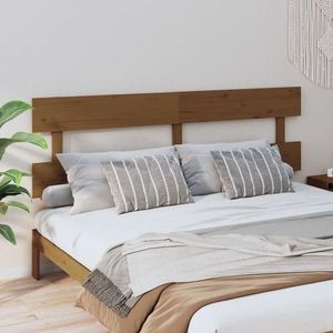 vidaXL Tăblie de pat, maro miere, 184x3x81 cm, lemn masiv de pin imagine