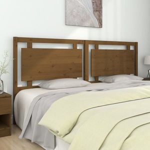 vidaXL Tăblie de pat, maro miere, 205, 5x4x100 cm, lemn masiv de pin imagine