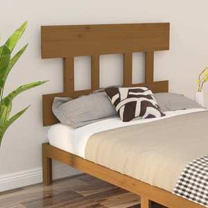 vidaXL Tăblie de pat, maro miere, 103, 5x3x81 cm, lemn masiv de pin imagine
