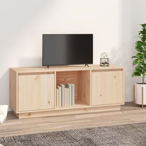 vidaXL Comodă TV, 110, 5x35x44 cm, lemn masiv de pin imagine