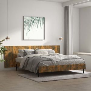 vidaXL Tăblie pat de perete, stejar afumat 240x1, 5x80 cm lemn compozit imagine