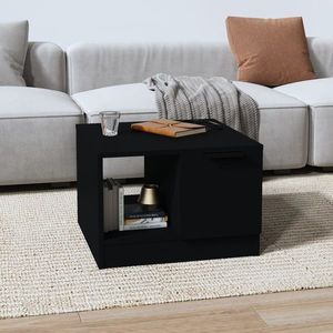 vidaXL Măsuță de cafea, negru, 50x50x36 cm, lemn compozit imagine