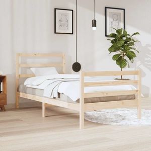vidaXL Cadru de pat, 90x200 cm, lemn masiv de pin imagine