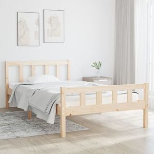 vidaXL Cadru de pat, 100x200 cm, lemn masiv imagine
