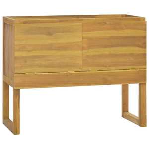 vidaXL Dulap de baie, 90x45x75 cm, lemn masiv de tec imagine