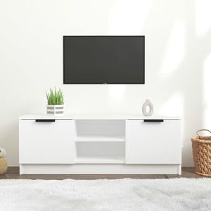 vidaXL Comodă TV, alb, 102x35x36, 5 cm, lemn prelucrat imagine