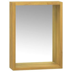 vidaXL Dulap cu oglindă, 30x10x40 cm, lemn masiv de tec imagine