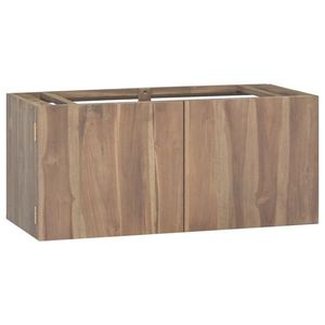 vidaXL Dulap pentru baie de perete, 90x39x40 cm, lemn masiv de tec imagine