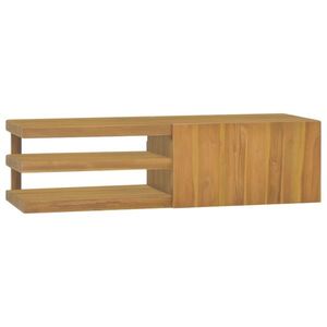 vidaXL Dulap pentru baie de perete, 110x40x30 cm, lemn masiv de tec imagine