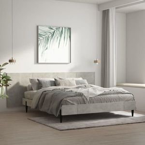 vidaXL Tăblie de pat/ perete, gri beton, 240x1, 5x80 cm, lemn prelucrat imagine