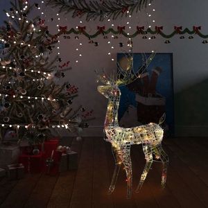 vidaXL Decorațiune de Crăciun ren 140 LED-uri colorat 120 cm acril imagine