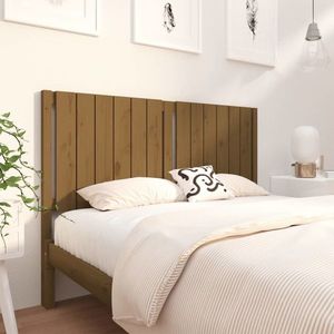 vidaXL Tăblie de pat, maro miere, 145, 5x4x100 cm, lemn masiv de pin imagine