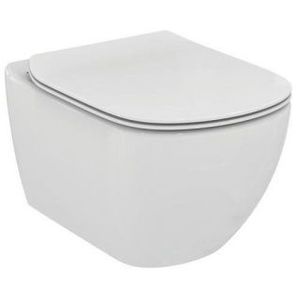 Set PROMO Vas WC suspendat Ideal Standard Tesi Aquablade si capac inchidere lenta Slim imagine