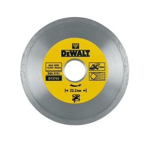 Disc diamantat continue Dewalt 115x22.2x1.6 mm - DT3703 imagine