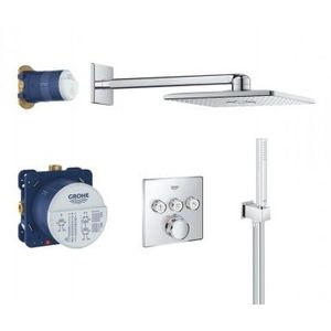 Baterie dus termostatata Grohe Grohtherm Cube crom imagine