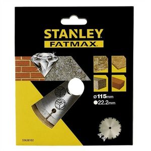Disc Diamantat Segmentat 115 x 22.23 mm Stanley Fatmax STA38102 imagine