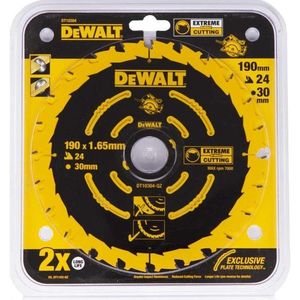 Disc DeWALT DT10304 pentru lemn 24dinti 190x1.65x30mm Corded Extreme - imagine