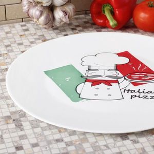 Platou servire pizza bucatar opal Bormioli Ronda 33 cm imagine