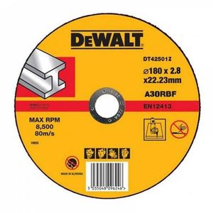 Disc abraziv DeWALT DT42501Z cu degajare pentru metal 180mmx22.2mm imagine