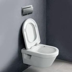 Set PROMO Villeroy&Boch Architectura vas WC Rimless Direct Flush si capac Soft Close 53x37xH33 cm imagine