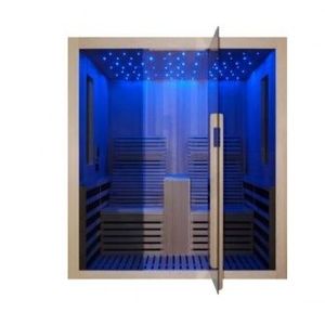 Sauna Sanotechnik Carbon 2 brad canadian 180x150xH195 cm LED Starlight imagine