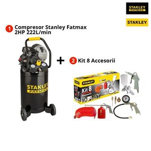 Pachet Stanley: Compresor FatMax HY 227/10/30V + Kit Accesorii 9045671STN imagine