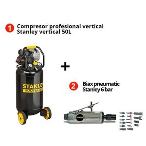 Pachet Stanley Fatmax: Compresor Profesional HY 227/10/50V Si Biax Pneumatic 160153XSTN imagine