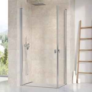 Cabina de dus Ravak Chrome 90x100xH195 cm, profil crom slefuit lucios imagine