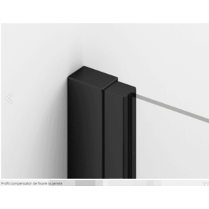 Kit inchidere interior-exterior usa de nisa SanSwiss Solino culoare negru mat imagine