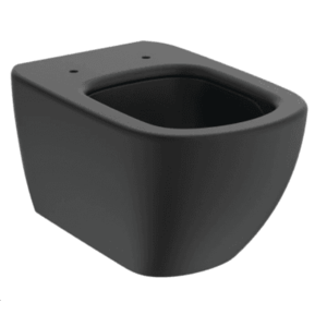 Vas wc suspendat Ideal Standard Tesi Aquablade 53.5x36.5 cm cu fixare ascunsa, culoare negru-mat imagine