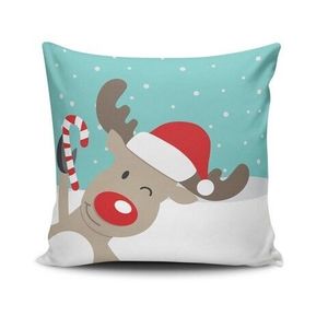 Perna decorativa, Christmas NOELKRLNT-30, 43x43 cm, policoton, multicolor imagine