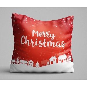 Perna decorativa, Christmas Decoration KRLNTXMAS-12, 43x43 cm, policoton, multicolor imagine