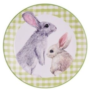 Platou pentru servire Bunny, Ø24 cm, dolomit, verde imagine