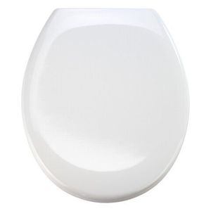 Capac de toaleta cu sistem automat de coborare, Wenko, Premium Ottana, 37.5 x 44.5 cm, duroplast, alb imagine