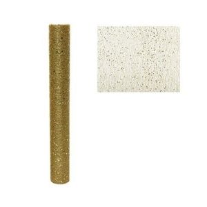Decoratiune glitter structure, Decoris, 200x35 cm, poliester, auriu imagine