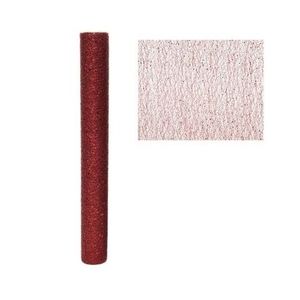 Decoratiune glitter structure, Decoris, 200x35 cm, poliester, rosu imagine