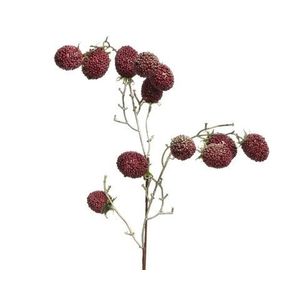 Decoratiune Blackberries, Decoris, 5x15x80 cm, spuma, rosu imagine