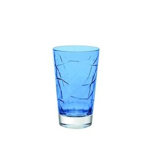 Set 6 pahare diverse bauturi, Vidivi, Dolomiti, 420 ml, sticla, albastru imagine