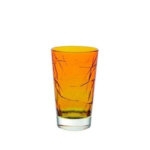 Set 6 pahare diverse bauturi, Vidivi, Dolomiti, 420 ml, sticla, portocaliu imagine