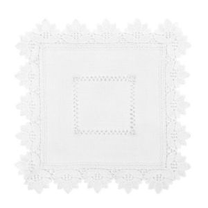 Servet de masa Mirella, Ambition, 30x30 cm, poliester, alb imagine