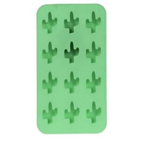 Forme pentru gheata Cactus, 19.5x10.5x1.5 cm, silicon, verde imagine